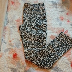 Nwot animal print jeggings